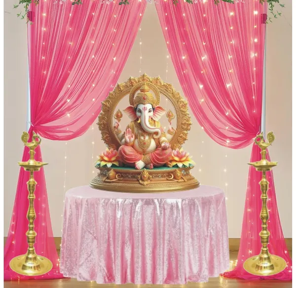 Lazybeee_7pcs_Elegant_Pink_Sheer_Backdrop_Net_Cloth_LED_Lights_for_a_Festive_Home_Decor_Ganpati_Pandal_Decoration_Kit_Backdrop_for_Birthday_Pooja_Decoration_Janmashtami_Varalakshmi_Diwali_Decor