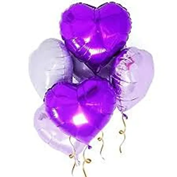 Silver_&_Purple_Heart_Shape_Party_Decorative_Foil_Balloon_|_For_Boys_Or_Girls_|_Anniversary_|_Wedding_Party_Decoration(Pack_Of_10)_(18_Inch)