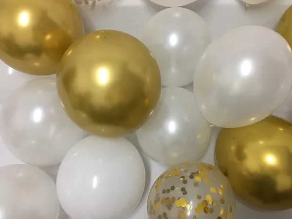 White_&_Gold_Latex_Confetti_Party_Balloons_|_For_Birthday_Bridal_Wedding_Graduation_Decorations_(50_Pcs)