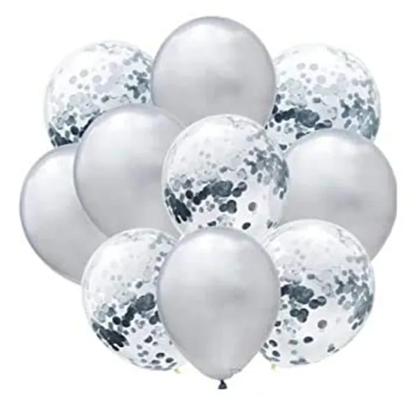 Silver_Birthday_Balloons_Banner_Confetti_Balloons_Foil_Fringe_Curtain_|_For_Party_Supplies