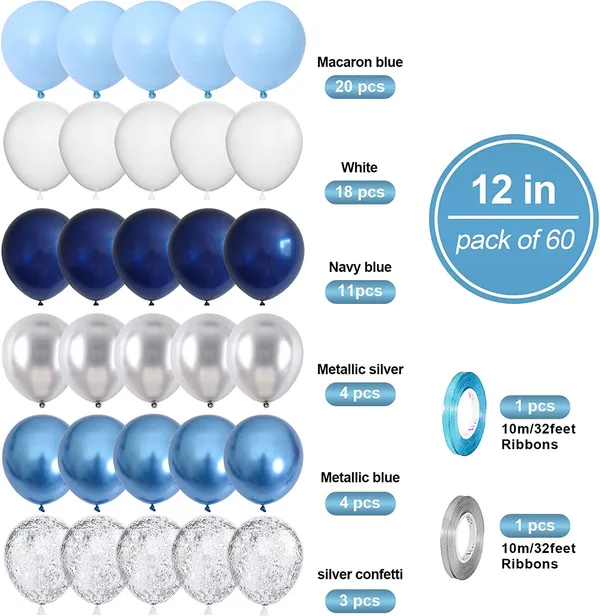 Navy_Blue_Chrome_&_Silver_Latex_Balloon_Garland_Arch_|_For_Party_Decorations_Birthday_Decorations_Wedding_Decorations_(50_Pcs)_(12_Inch)