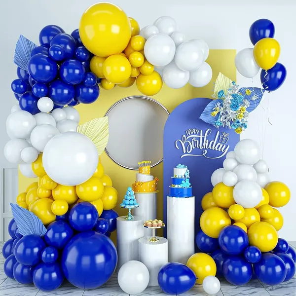 Navy_Blue_Yellow_&_White_Latex_Balloons_Arch_Kit_Perfect_|_For_Boys_And_Girls_Birthday_Celebrations_Weddings_Baby_Showers_And_Engagements._Complete_With_Arc_&_Glue_Dots_|_For_Easy_Diy_Decorations_(65_Pcs)