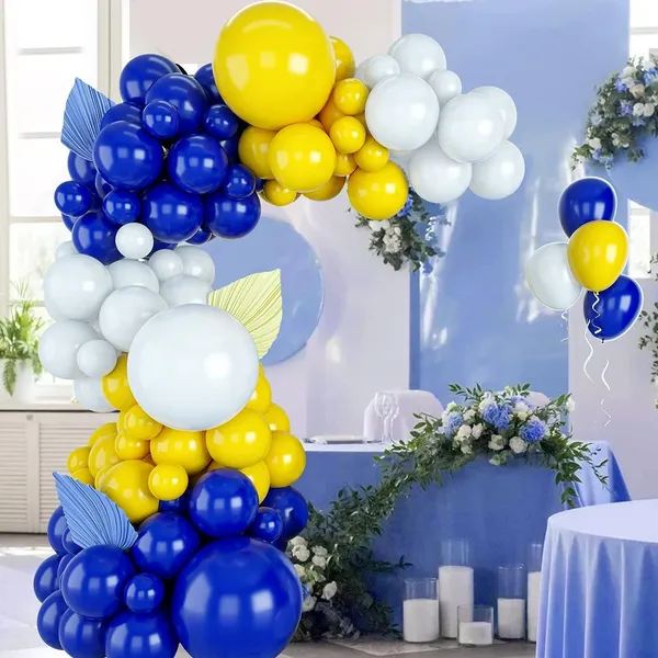 Navy_Blue_Yellow_&_White_Latex_Balloons_Arch_Kit_Perfect_|_For_Boys_And_Girls_Birthday_Celebrations_Weddings_Baby_Showers_And_Engagements._Complete_With_Arc_&_Glue_Dots_|_For_Easy_Diy_Decorations_(65_Pcs)
