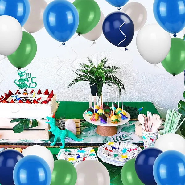 Navy_Green_White_&_Grey_Latex_Balloons_Helium_|_For_Boys_Girls_Birthday_Baby_Shower_Jungle_Safari_Dinosaur_Party_Decorations_(50_Pcs)_(12_Inch)