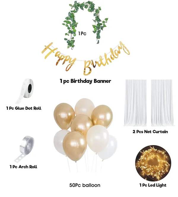 Gold_&_White_Birthday_Decorations_|_For_Girls_Boys_Balloons_With_Net_Backdrop_And_Led_Light_|_For_Party_Decoration