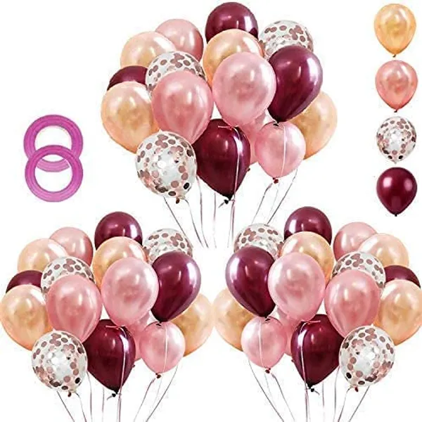 Rose_Gold_&_Burgundy_Latex_Balloons_With_Balloon_Ribbon_|_For_Wedding_Birthday_Girl_Party_Background_Decorations_(6_Pcs)_(12_Inch)