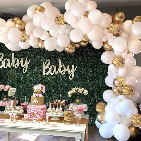 White_&_Gold_Latex_Balloons_Kit_|_For_Birthday_Christmas_Graduation_Or_Friend_&_Family_Party_Decorations_(67_Pcs)