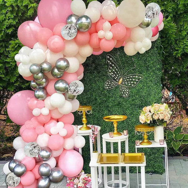 Pink_Silver_&_White_Confetti_Latex_Balloons_Arch_|_For_Birthday_Baby_Shower_Wedding_Winter_Party_Decorations_(100_Pcs)_(12_Inch_|_18_Inch)