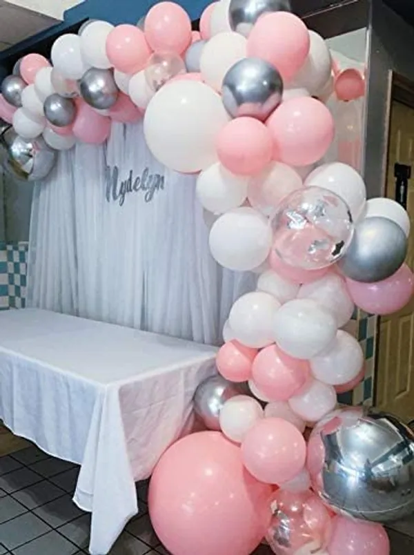 Pink_Silver_&_White_Confetti_Latex_Balloons_Arch_|_For_Birthday_Baby_Shower_Wedding_Winter_Party_Decorations_(100_Pcs)_(12_Inch_|_18_Inch)