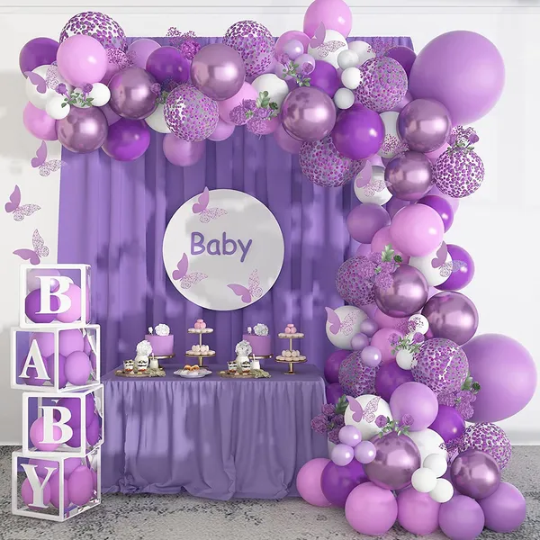 Purple_Confetti_Metallic_Balloon_Arch_|_For_Birthday_Supplies_|_For_Girls_(107_Pcs)