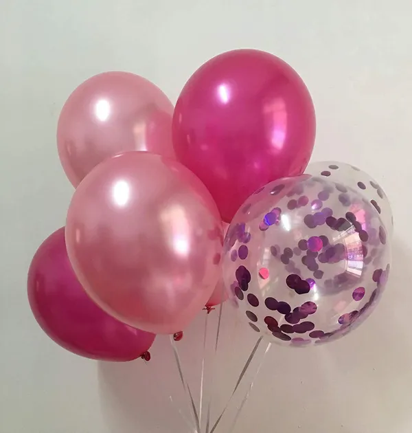 Pink_&_Hot_Pink_Confetti_Metallic_Balloons_|_For_Girls_Birthday_|_Bridal_|_|_Party_Decorations_(12_Inch)_(50_Pcs)