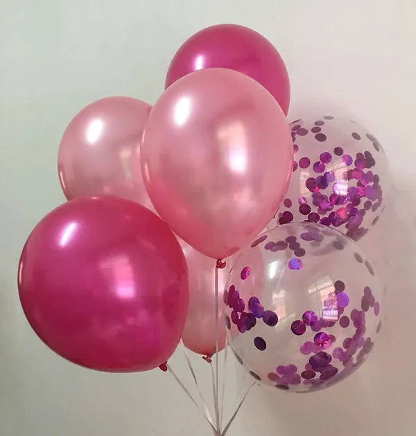 Pink_&_Hot_Pink_Confetti_Metallic_Balloons_|_For_Girls_Birthday_|_Bridal_|_|_Party_Decorations_(12_Inch)_(50_Pcs)