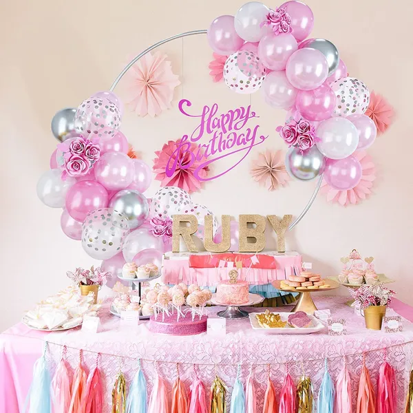 Pearl_Pink_&_White_Latex_Balloon_Garland_Arch_|_For_Party_Decorations_Birthday_Decorations_Wedding_Decorations_(50_Pcs)_(12_Inch)