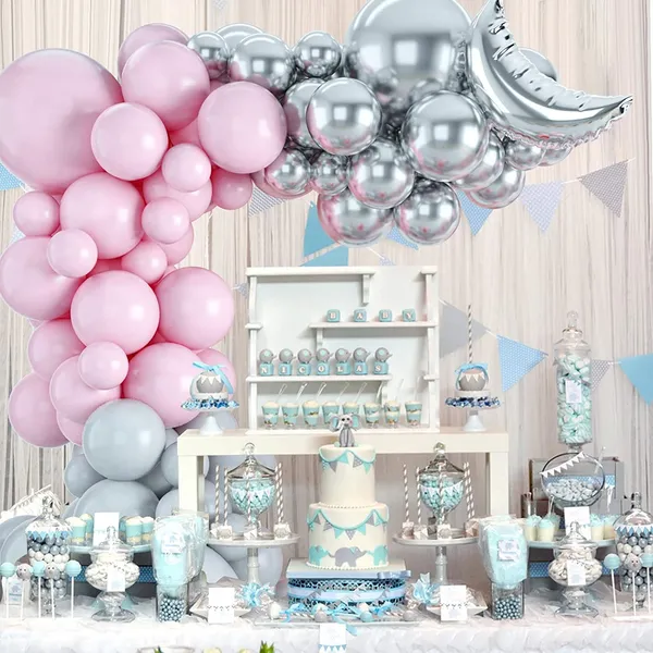 Pink_Grey_&_Silver_Foil_Balloon_|_For_Birthday_Baby_Shower_Decorations_(54_Pcs)_(18_Inch_|_12_Inch)