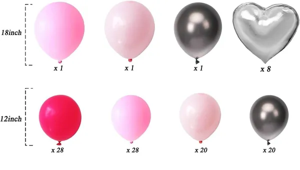 Pink_&_Silver_Heart_Balloon_|_For_Girl_Lady_Birthday_Wedding_Valentine'S_Day_Princess_Theme_Party_Decorations_(110_Pcs)