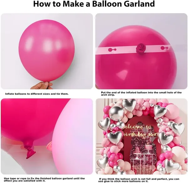 Pink_&_Silver_Heart_Balloon_|_For_Girl_Lady_Birthday_Wedding_Valentine'S_Day_Princess_Theme_Party_Decorations_(110_Pcs)