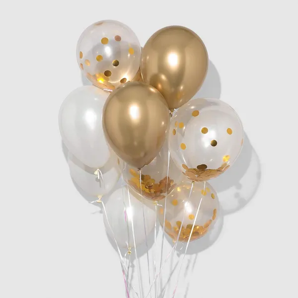 Golden_&_White_Pre-Filled_Confetti_Balloons_And_Metallic_Latex_Balloons_|_For_Party_Decoration_(Pack_Of_20)