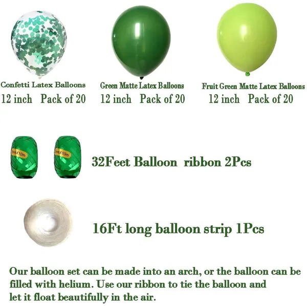 Green_Confetti_Helium_Latex_Balloons_|_For_Boy_Girl_Birthday_Jungle_Safari_Theme_Party_Decorations_(63_Pcs)_(12_Inch)