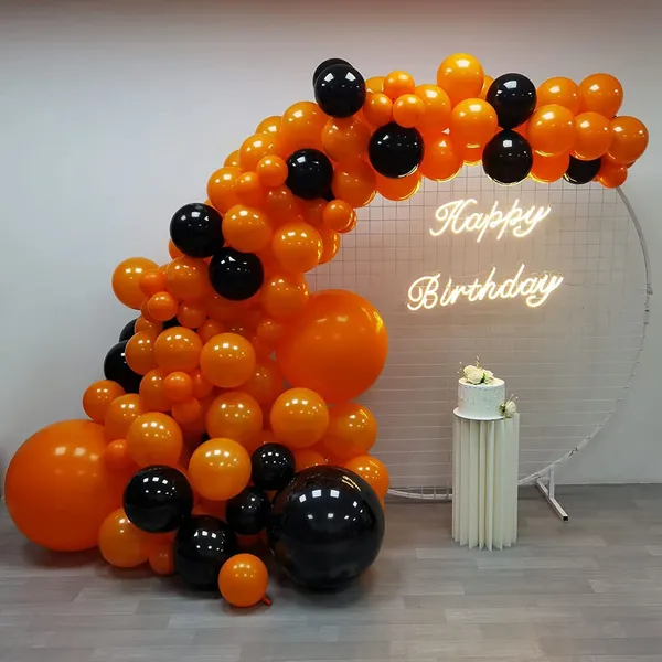 Orange_&_Black_Latex_Balloons_Arch_Kit_|_For_Halloween_Baby_Shower_Bridal_Shower_Birthday_Party_Decors_(163_Pcs)_(12_Inch_|_18_Inch)