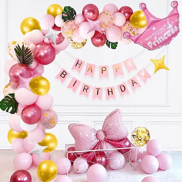 Pink_Confetti_Latex_Balloon_Arch_Kit_|_For_Birthday_Wedding_Party_Decoration