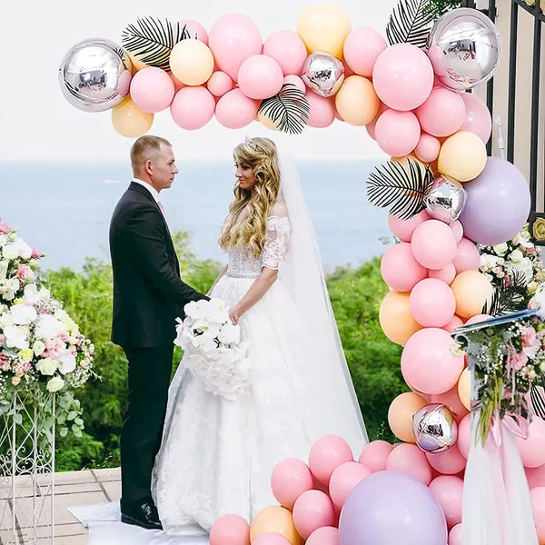 Pink_&_Yellow_Diy_Round_Balloon_With_Sunflower_Leaves_|_For_Baby_Shower_Wedding_Birthday_Anniversary_Party_(110_Pcs)