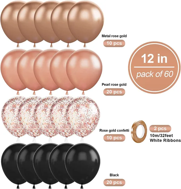 Rose_Gold_&_Black_Latex_Balloon_Garland_Arch_|_For_Party_Decorations_Birthday_Decorations_Wedding_Decorations_(50_Pcs)_(12_Inch)