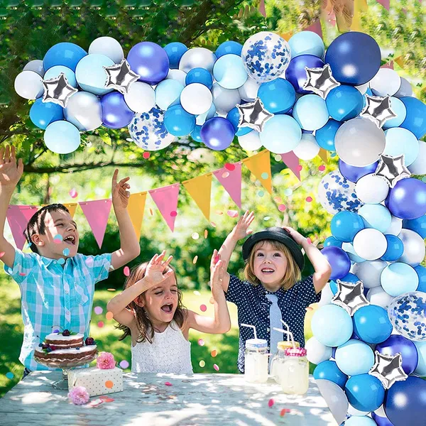 Blue_White_&_Silver_Five_Pointed_Star_Balloon_|_For_Wedding_Bridal_Baby_Shower_Birthday_Party_Decoration_(149_Pcs)