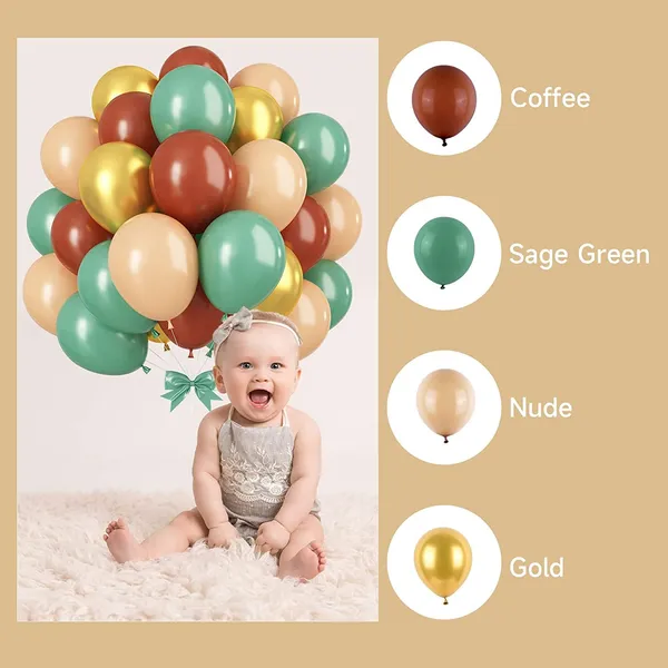 Sage_Khaki_Black_&_Gold_Latex_Balloon_Garland_Arch_|_For_Party_Decorations_Birthday_Decorations_Wedding_Decorations_(50_Pcs)_(12_Inch)