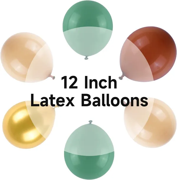 Sage_Khaki_Black_&_Gold_Latex_Balloon_Garland_Arch_|_For_Party_Decorations_Birthday_Decorations_Wedding_Decorations_(50_Pcs)_(12_Inch)