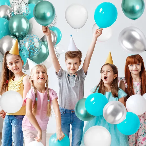 Teal_Blue_&_Silver_Latex_Balloon_Garland_Arch_|_For_Party_Decorations_Birthday_Decorations_Wedding_Decorations_(50_Pcs)_(12_Inch)