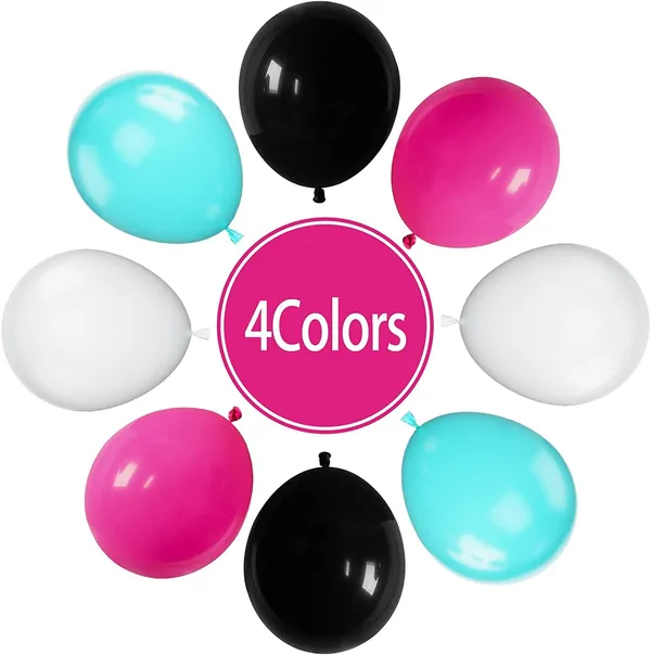 Teal_&_Hot_Pink_Disco_Music_Party_Latex_Balloons_With_Ribbons_|_For_80S_90S_Disco_Music_Party_Hip_Hop_Theme_Party_Birthday_Dj_Short_Video_Party_Decoration_(30_Pcs)_(12_Inch)