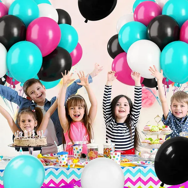 Teal_&_Hot_Pink_Disco_Music_Party_Latex_Balloons_With_Ribbons_|_For_80S_90S_Disco_Music_Party_Hip_Hop_Theme_Party_Birthday_Dj_Short_Video_Party_Decoration_(30_Pcs)_(12_Inch)