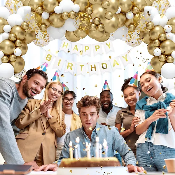 White_&_Gold_Large_Number_Balloons_Set_|_For_Birthday_Decorations_(30Th_Birthday)