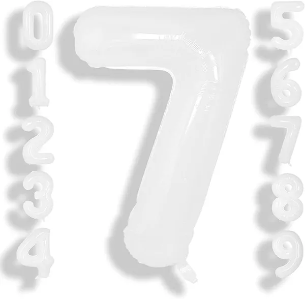 White_Birthday_Helium_Mylar_Digital_Foil_Balloon_Party_Decorations_Supplies_(32_Inch)_(Number_7)