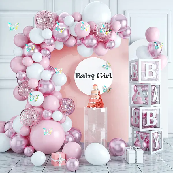 White_&_Pink_Balloons_Garland_Arch_Kit_|_For_Birthday_Decoration_Baby_Shower_Wedding_Party_Supplies_(55_Pcs)