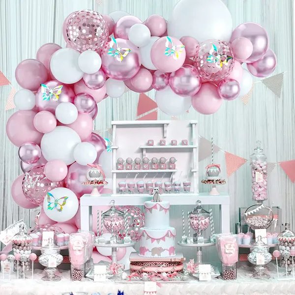 White_&_Pink_Balloons_Garland_Arch_Kit_|_For_Birthday_Decoration_Baby_Shower_Wedding_Party_Supplies_(55_Pcs)