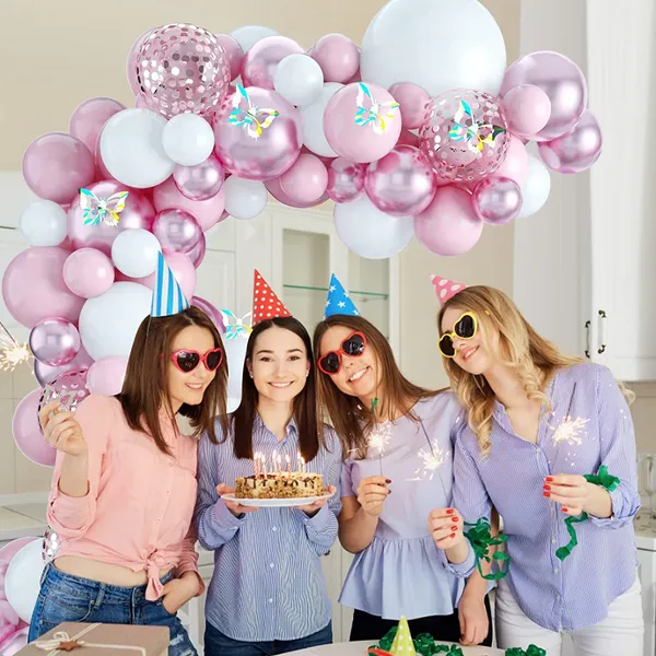 White_&_Pink_Balloons_Garland_Arch_Kit_|_For_Birthday_Decoration_Baby_Shower_Wedding_Party_Supplies_(55_Pcs)