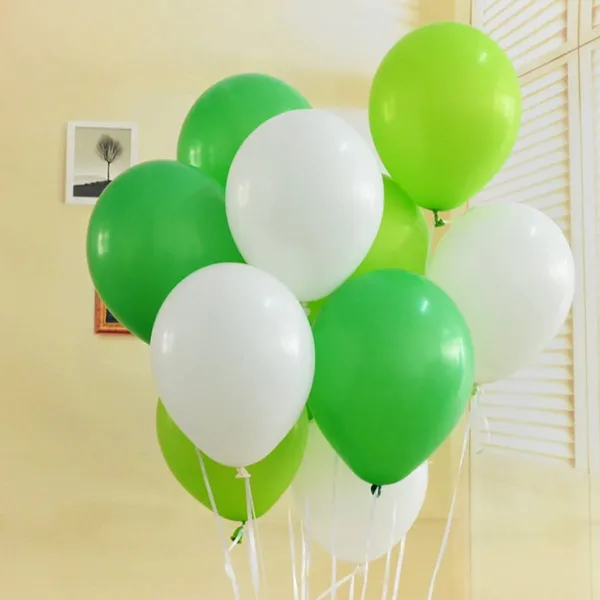 White_&_Green_Latex_Balloons_|_For_Jungle_Party_Supplies_|_Baby_Shower_Dino_Jungle_Jurassic_Birthday_Party_Decorations_(50_Pcs)_(12_Inch)