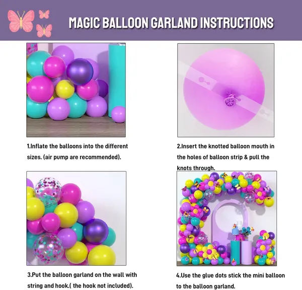 Purple_Blue_Rose_Red_&_Yellow_Rubber_Magic_Confetti_Balloon_Arch_Kit_With_3D_Colorful_Butterfly_Stickers_|_For_Baby_Shower_Wedding_Birthday_Party_Decorations_(136Pcs)