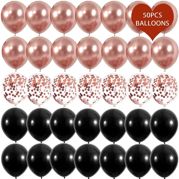 Rose_Gold_&_Black_Thick_Latex_Balloons_Baby_Bridal_Shower_Birthday_Decorations_Party_Supplies_(50_Pcs)_(12_Inch)