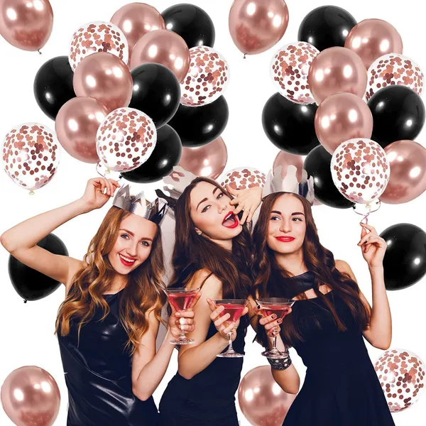 Rose_Gold_&_Black_Thick_Latex_Balloons_Baby_Bridal_Shower_Birthday_Decorations_Party_Supplies_(50_Pcs)_(12_Inch)