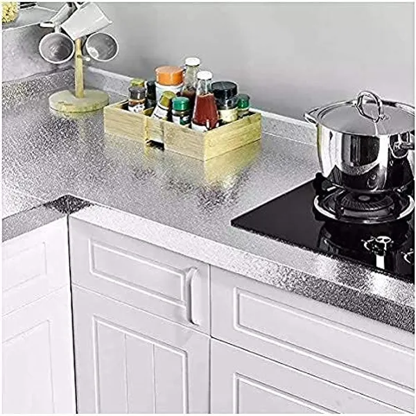 Silver_Self_Adhesive_Waterproof_And_Oil_Proof_Wallpaper_For_Home_And_Kitchen_(20_Pcs)
