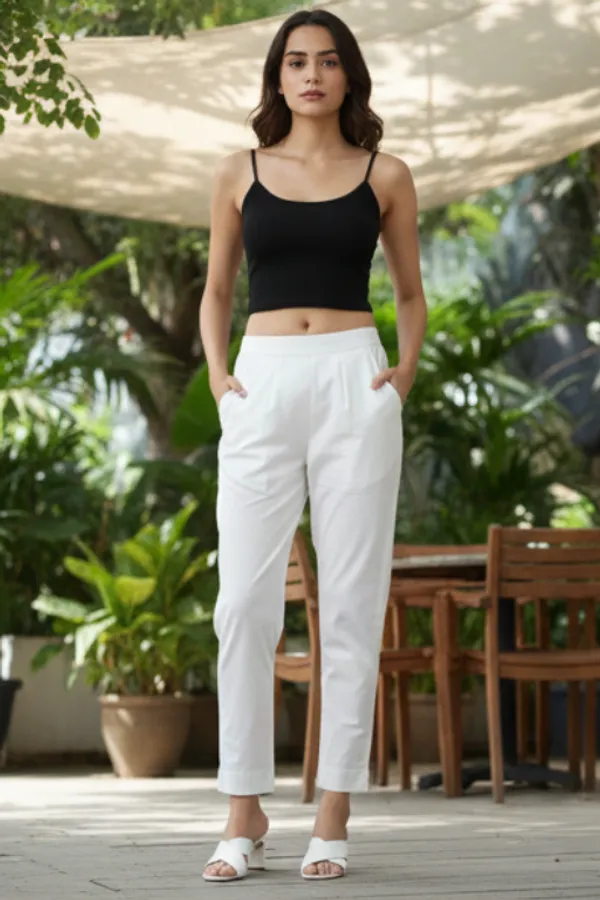 Urban_Chic_High-Waist_White_Trouser