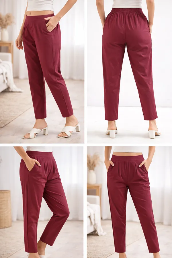 Urban_Chic_High-Waist_Wine_Trouser