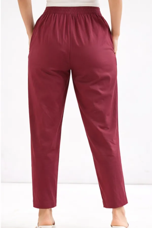 Urban_Chic_High-Waist_Wine_Trouser