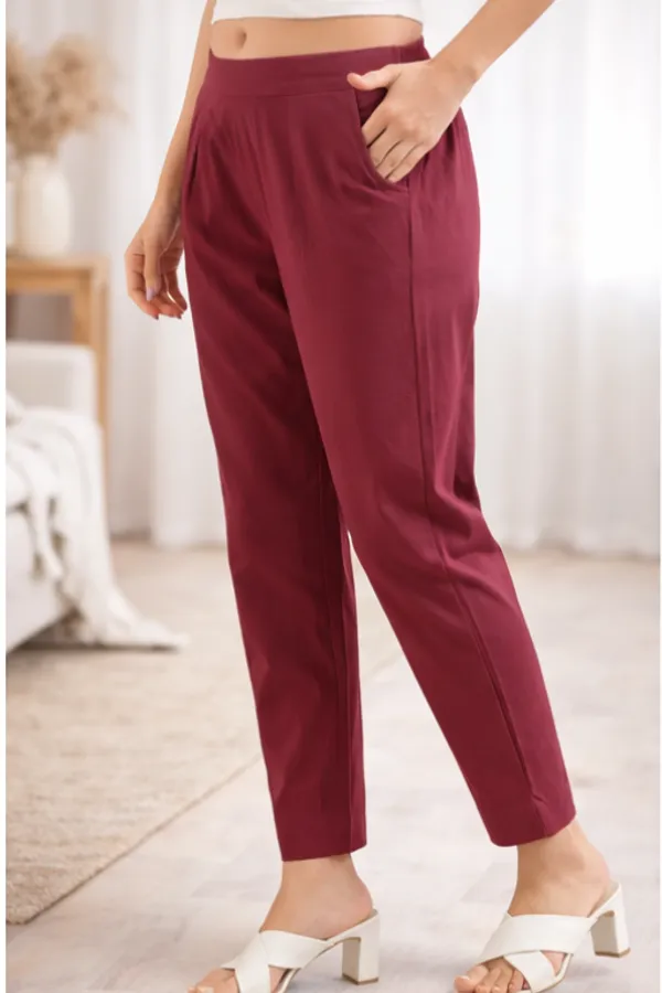 Urban_Chic_High-Waist_Wine_Trouser