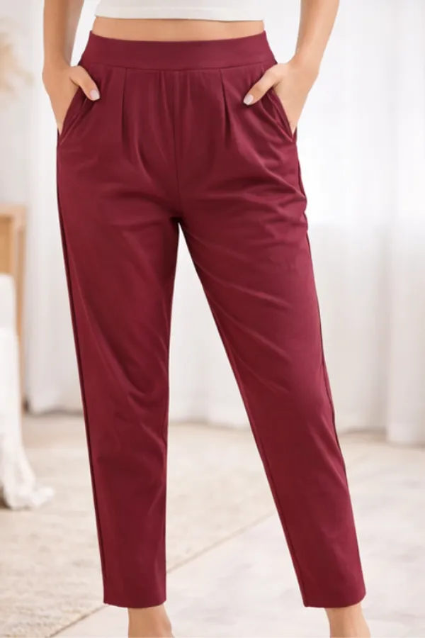 Urban_Chic_High-Waist_Wine_Trouser