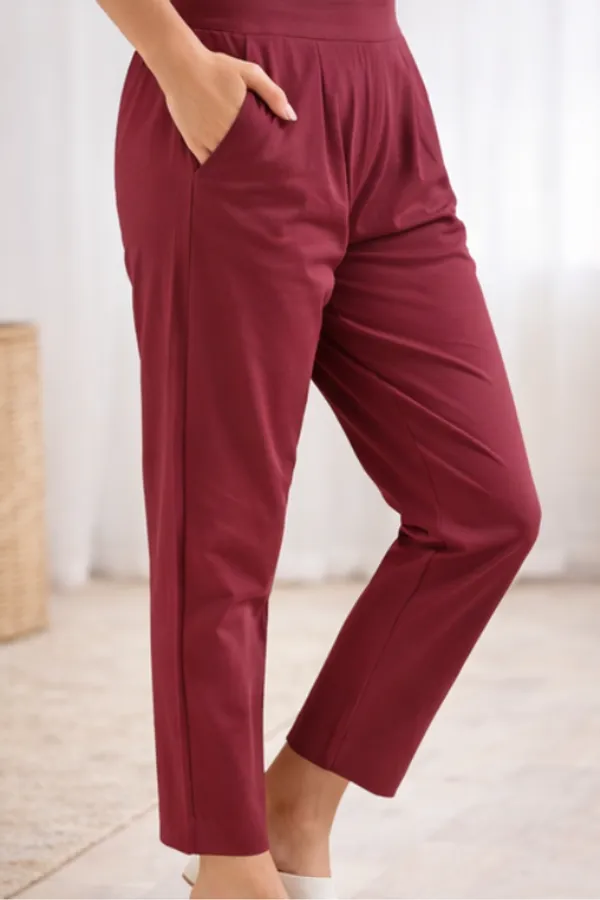 Urban_Chic_High-Waist_Wine_Trouser