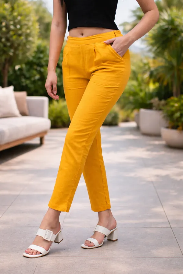 Urban_Chic_High-Waist_Mustard_Trouser