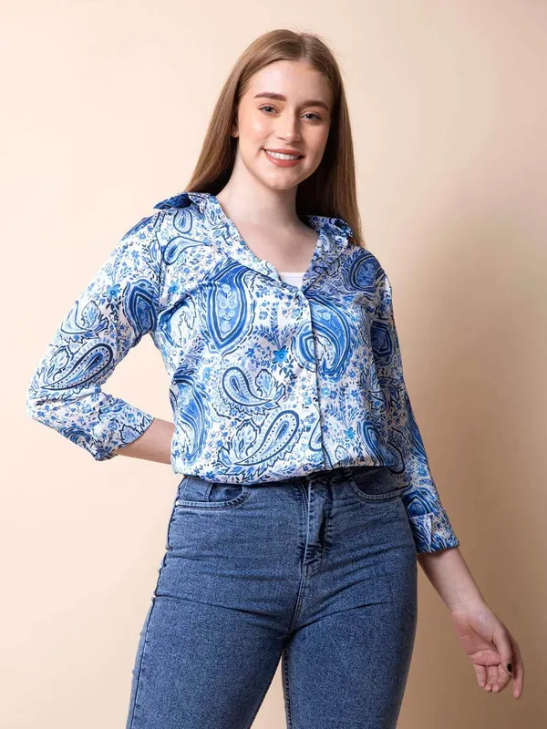 Sky_Blue_Paisley_Printed_Regular_Fit_Solid_Shirt
